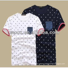2014 latest Men new design cotton printing t-shirts